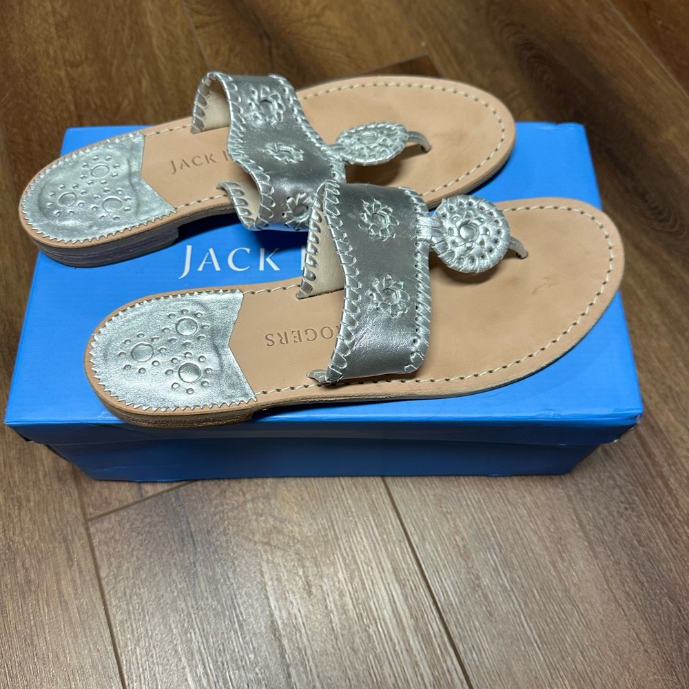 Jack Rogers Women's Silver Sandals